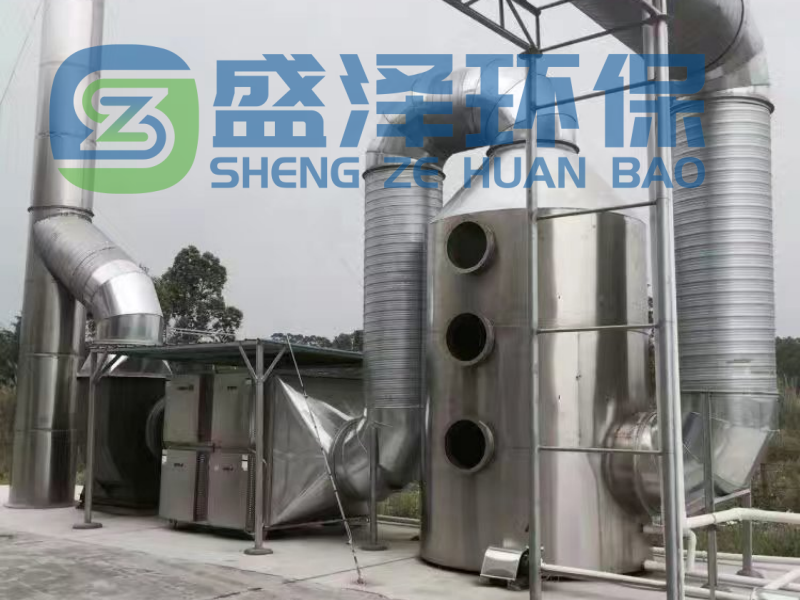 油脂加工廠臭味氣體噴淋處理簡介